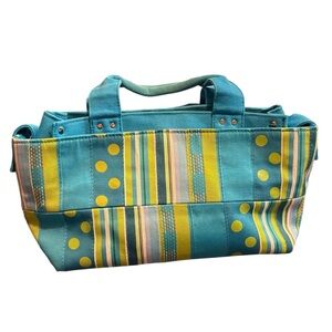 Tiannl Vibrant Blue and Yellow Tote Bag